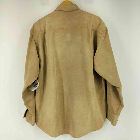 ヴァンヒューゼン VAN HEUSEN 90s soft suede l/sシャツ メンズ JPN:M