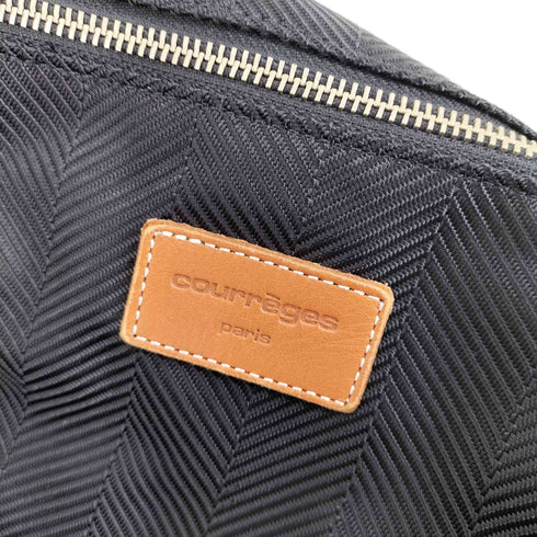 クレージュ courreges ビッグサイズレザー切替トートバッグ メンズ