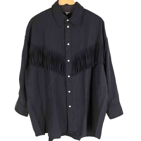 マウジー moussy FRINGE OVER シャツ レディース FREE