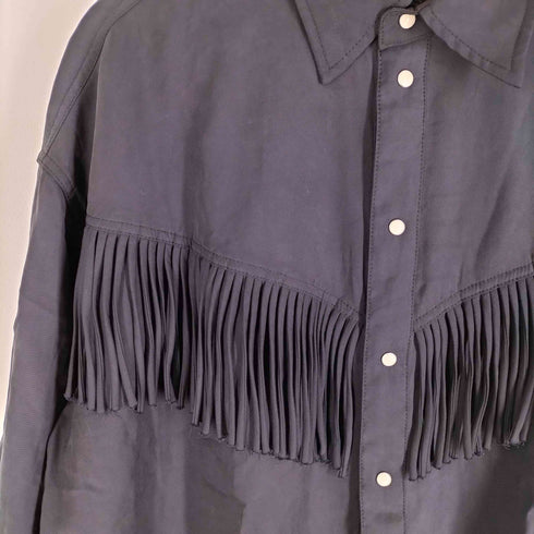 マウジー moussy FRINGE OVER シャツ レディース FREE