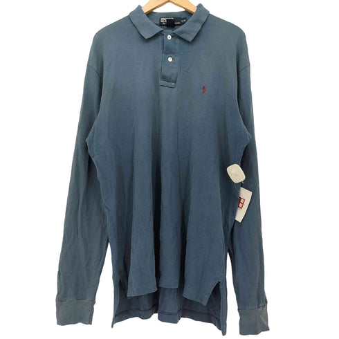 ポロバイラルフローレン Polo by RALPH LAUREN ポニー 鹿の子 L/S ポロシャツ メンズ import:L