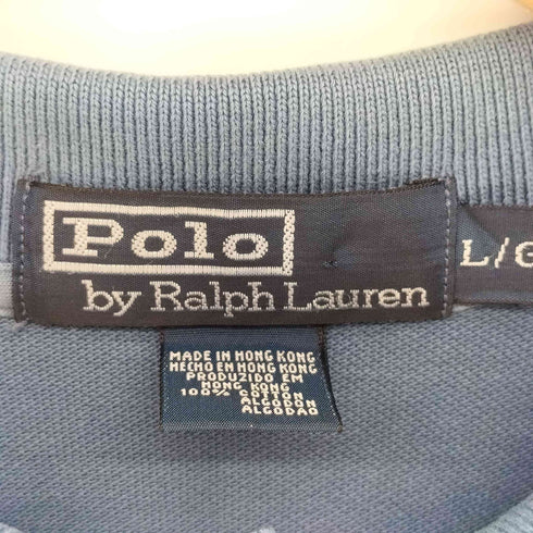 ポロバイラルフローレン Polo by RALPH LAUREN ポニー 鹿の子 L/S ポロシャツ メンズ import:L