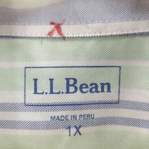 エルエルビーン L.L.Bean L/S ストライプ BDシャツ メンズ 1X