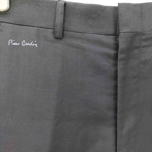 ピエールカルダン pierre cardin ロゴ刺繍 ウール混スラックス レディース 79