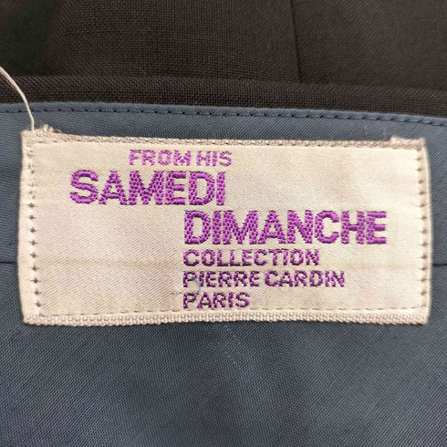 ピエールカルダン pierre cardin ロゴ刺繍 ウール混スラックス レディース 79