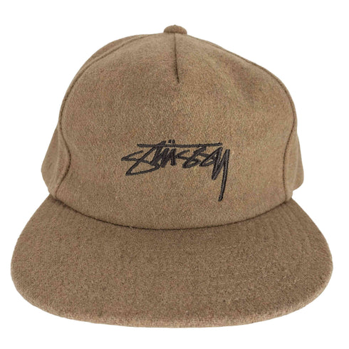 ステューシー Stussy ウール混 ショーンロゴ 6パネルキャップ フェルト メランジ メンズ
