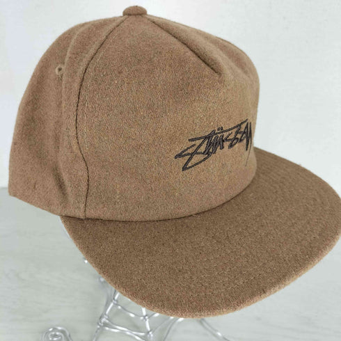 ステューシー Stussy ウール混 ショーンロゴ 6パネルキャップ フェルト メランジ メンズ