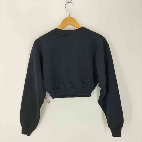USA製 ショート丈刺繍スウェット レディース JPN:M