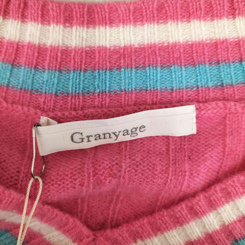 グランヤージュ Granyage カシミヤラインデザインニット レディース JPN:38