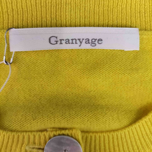 グランヤージュ Granyage カシミヤクルーネックカーディガン レディース JPN:38