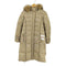 サロット SALOTTO MADE IN JAPAN パイピングデザイン ファーフーディダウンコート ウエストベルト付き レディース JPN:38