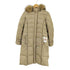 サロット SALOTTO MADE IN JAPAN パイピングデザイン ファーフーディダウンコート ウエストベルト付き レディース JPN:38