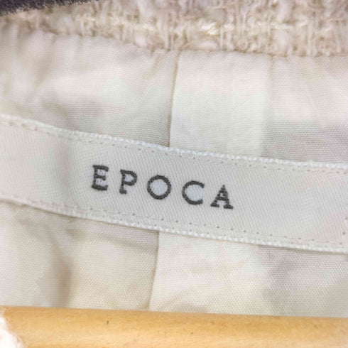 エポカ Epoca ツイードノーカラージャケット レディース 40