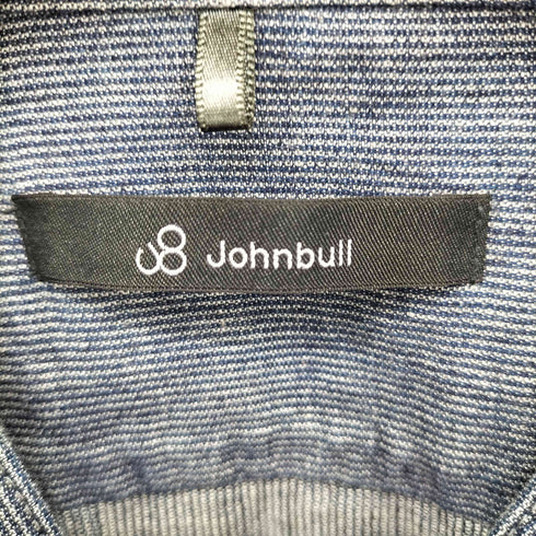 ジョンブル Johnbull バンドカラーストライプシャツ メンズ L