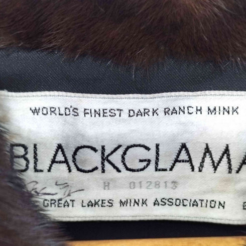 BLACKGLAMA カナダ製 毛皮 ミンクコート レディース