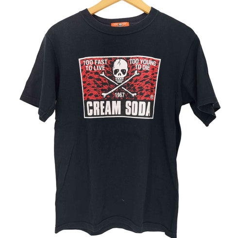クリームソーダ CREAM SODA 両面ラバープリント クルーネック TEE メンズ JPN:S