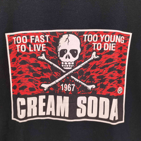 クリームソーダ CREAM SODA 両面ラバープリント クルーネック TEE メンズ JPN:S