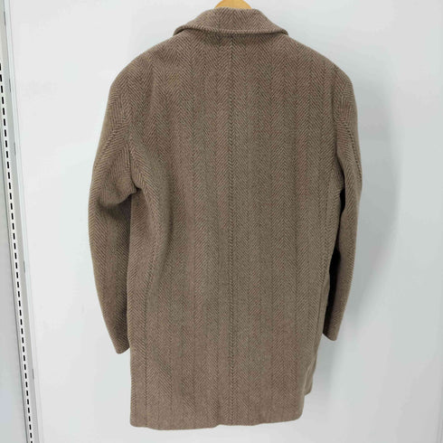 ウールヘリンボーン ダブルチェスターコート メンズ import:L