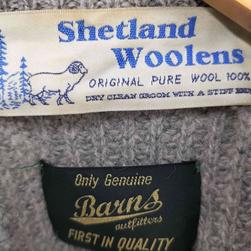 バーンズ Barns SHETLAND WOOL KNIT メンズ L