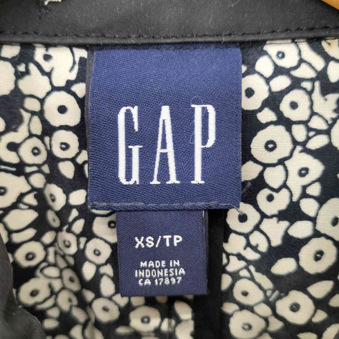 ギャップ Gap 00S コットンステンカラーコート 裏地総柄 レディース JPN:XS