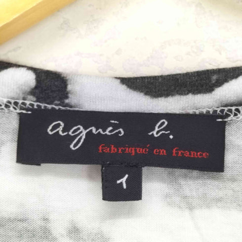 アニエスベー agnes b. 総柄Tシャツ レディース 1