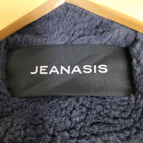 ジーナシス JEANASIS ボリュームファーノーカラーコート レディース FREE