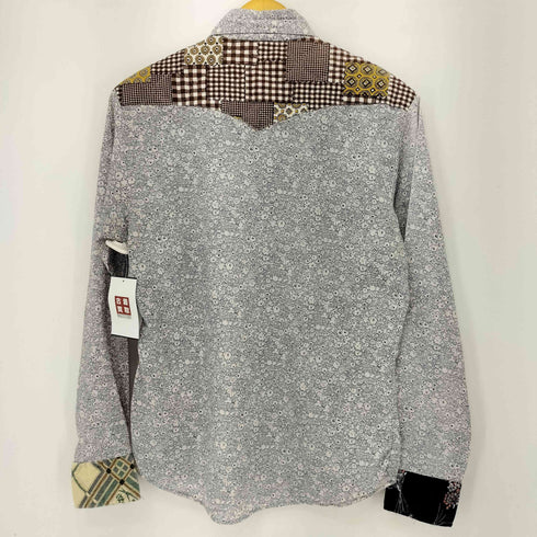 ケニントン kennington 70S メキシコ製 花柄 パッチワーク L/S シャツ メンズ JPN:M