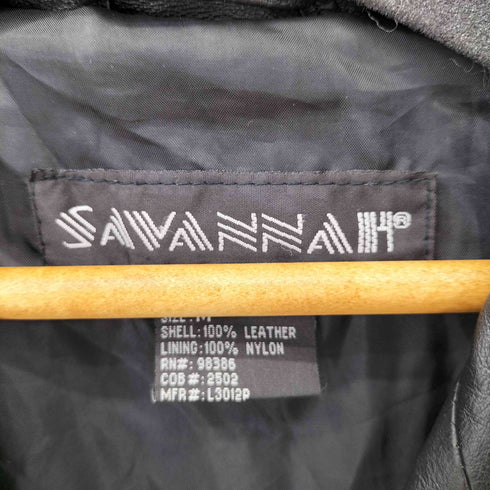 SAVANNAH 本革 レザーチェスターコート レディース import:M