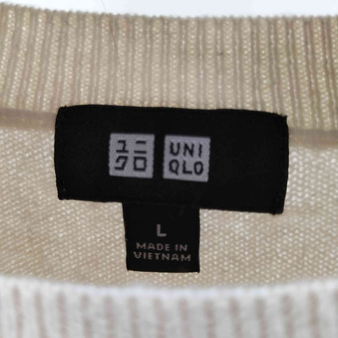 ユニクロ UNIQLO カシミヤクルーネックセーター メンズ JPN:L