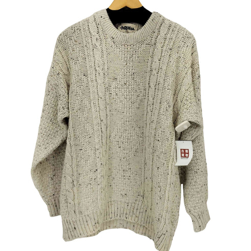 OVERDREAM 90S ゴマ塩 ケーブル編み L/S ニット メンズ JPN:XL