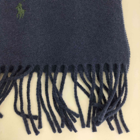 ポロラルフローレン POLO RALPH LAUREN スモールポニー刺繍 バイカラー フリンジマフラー メンズ