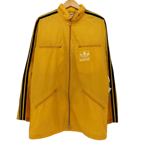 アディダスオリジナルス adidas Originals 90S 万国旗タグ 3ストライプ トレフォイルロゴ プリント ナイロン ジップアップ ジャケット メンズ