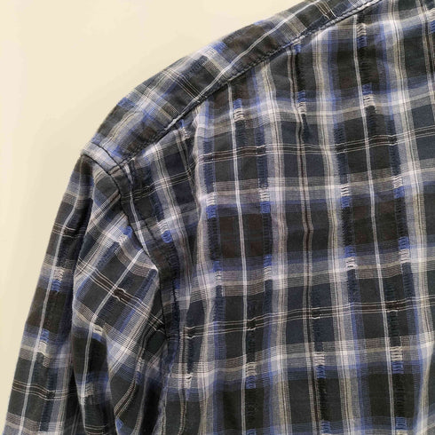 ボスヒューゴボス BOSS HUGO BOSS SLIM FIT チェック柄 コットンシャツ メンズ JPN:XL