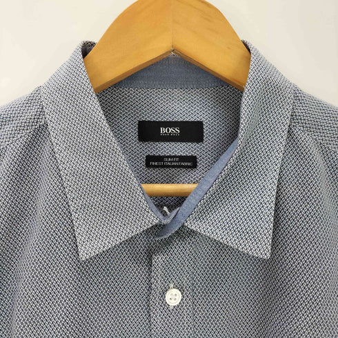 ボスヒューゴボス BOSS HUGO BOSS SLIM FIT レギュラーカラー総柄シャツ メンズ JPN:XL