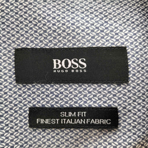 ボスヒューゴボス BOSS HUGO BOSS SLIM FIT レギュラーカラー総柄シャツ メンズ JPN:XL