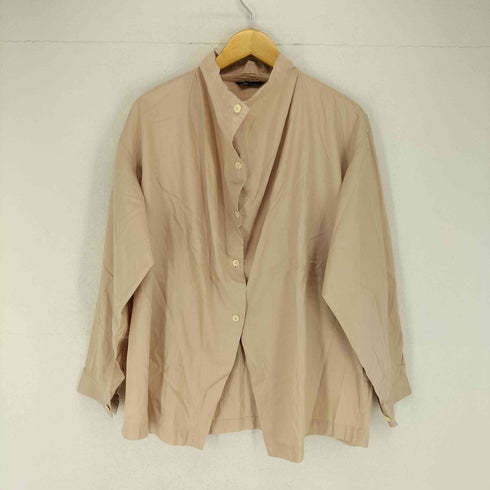 イッセイミヤケ ISSEY MIYAKE 80S 筆タグ コットンデザインシャツ レディース