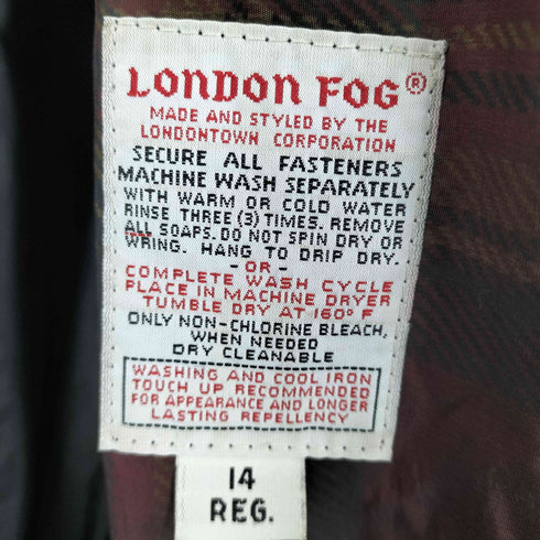 ロンドンフォグ LONDON FOG ビッグサイズチェックトレンチコート メンズ 14REG