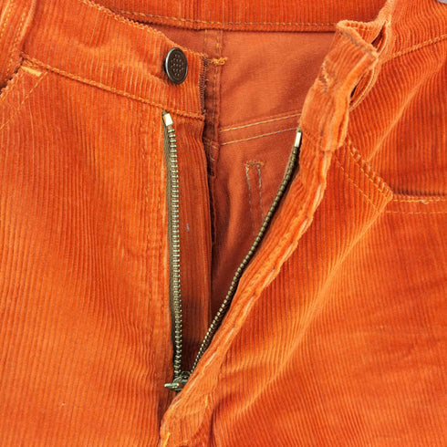 ジッパーフライ 細畝コーデュロイストレートパンツ ECLAIR ZIPPER レディース 38