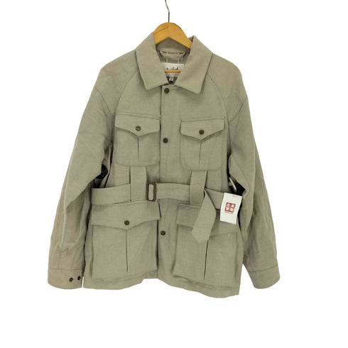 ウールリッチ WOOLRICH WOOL LINEN SAFARI JACKET メンズ import:M