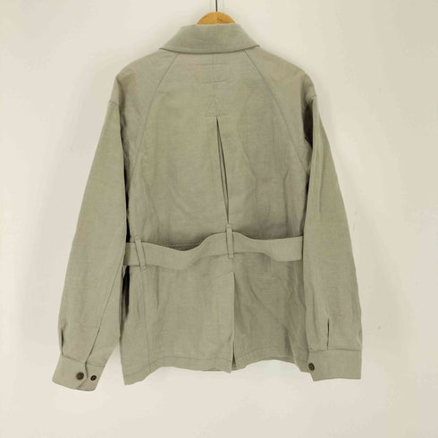ウールリッチ WOOLRICH WOOL LINEN SAFARI JACKET メンズ import:M