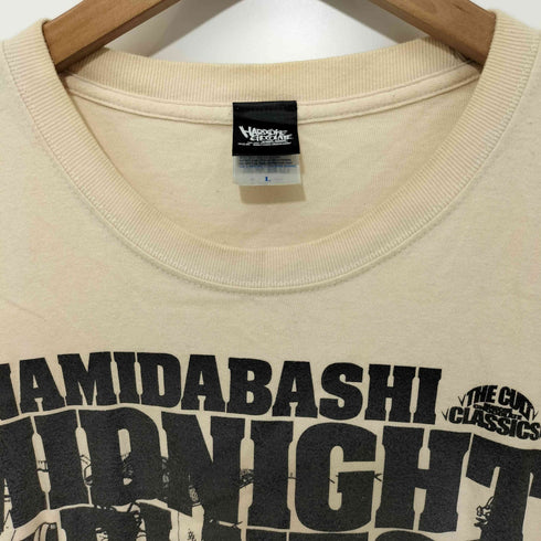 ハードコアチョコレート HARDCORE CHOCOLATE 泪橋/MIDNIGHT BLUES(ドヤ街ナチュラル) クルーネック Tシャツ メンズ JPN:L