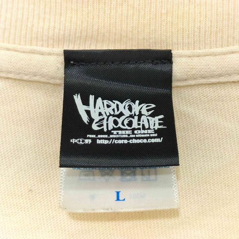 ハードコアチョコレート HARDCORE CHOCOLATE 泪橋/MIDNIGHT BLUES(ドヤ街ナチュラル) クルーネック Tシャツ メンズ JPN:L