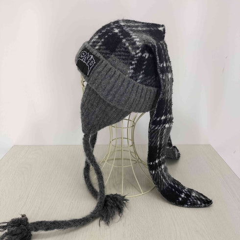 キャンディストリッパー Candy Stripper FLUFFY CHECK BUNNY EAR BEANIE レディース