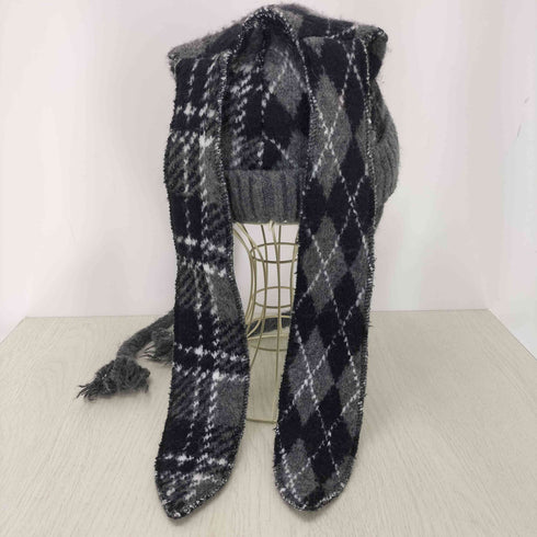 キャンディストリッパー Candy Stripper FLUFFY CHECK BUNNY EAR BEANIE レディース