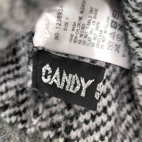 キャンディストリッパー Candy Stripper FLUFFY CHECK BUNNY EAR BEANIE レディース