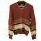 キャンパス CAMPUS 70S~80S USA製 総柄 Vネック L/S ニット メンズ JPN:L