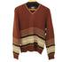 キャンパス CAMPUS 70S~80S USA製 総柄 Vネック L/S ニット メンズ JPN:L