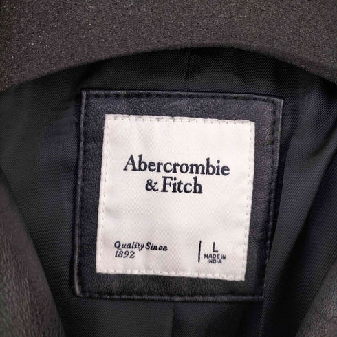 アバクロンビーアンドフィッチ Abercrombie & Fitch ヴィーガンレザー ダブルライダース レディース import:L