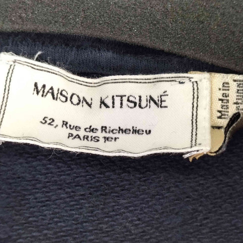 メゾンキツネ MAISON KITSUNE ロゴワッペン プルオーバーパーカー メンズ JPN:M