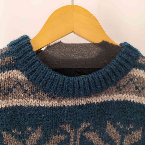 HIGHLAND CRAFT 総柄クルーネックニット メンズ